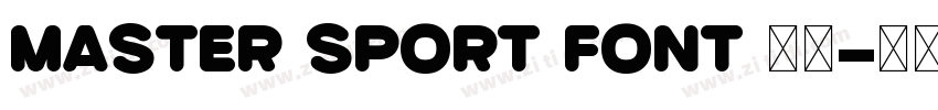 Master Sport Font 英文字体转换